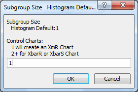 subgroup si8ze prompt for histogram